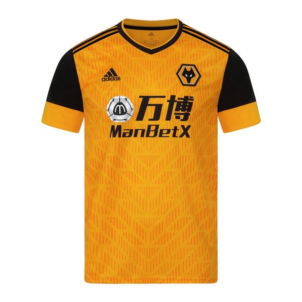 Tailandia Camiseta Wolves 1ª Kit 2020 2021 Amarillo